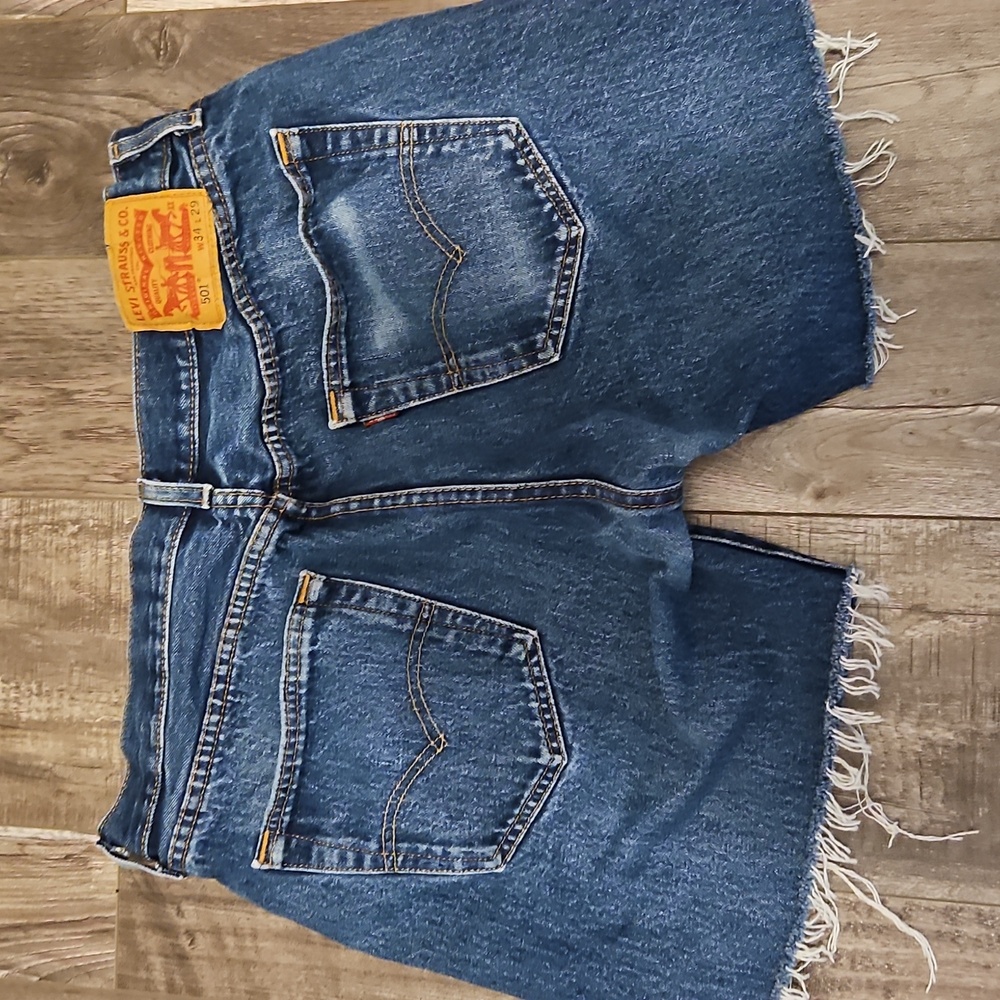 Levi 501 cutoff denim shorts Levi's cotton